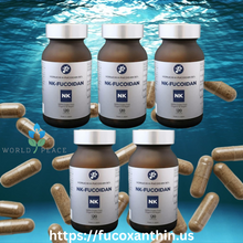 Tải hình ảnh vào trình xem Thư viện, [Free Shipping] NK-FUCOIDAN – Organic, Gluten free, 100% Seaweed extraction, Vegan, Vegetarian, High Molecular Weight Fucoidan Capsules 高分子 [ フコイダン カプセル]