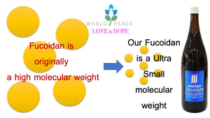 [Free Shipping] Long & Best Seller Since 1999. Ultra Low Molecular Weight Fucoidan Beverage 60.86oz アミノフコイダン - 超低分子フコイダン 1800ml